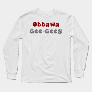 Ottawa Gee-Gees Long Sleeve T-Shirt